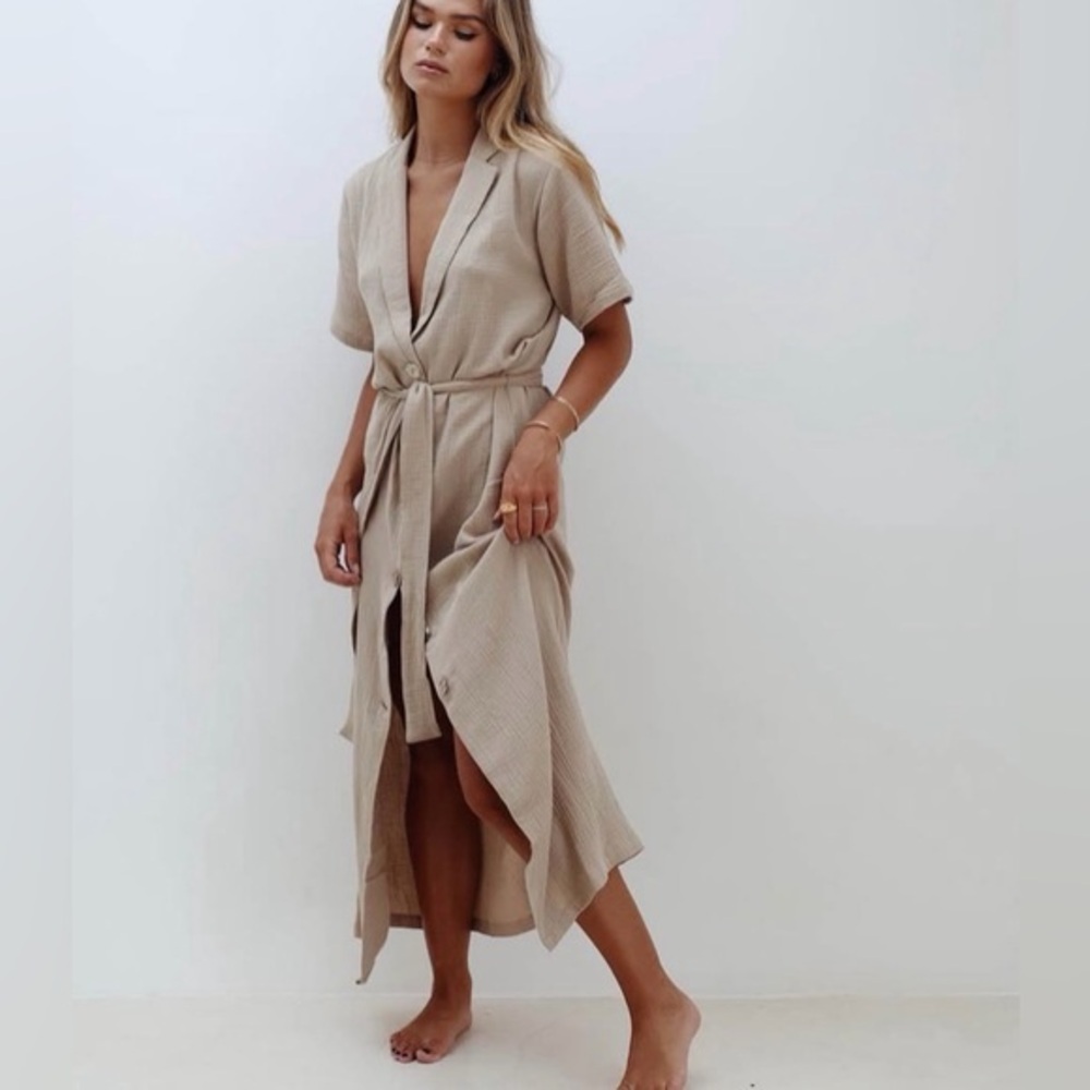 Maurie and Eve Tan The Higher Love Cotton Dress Sz. M